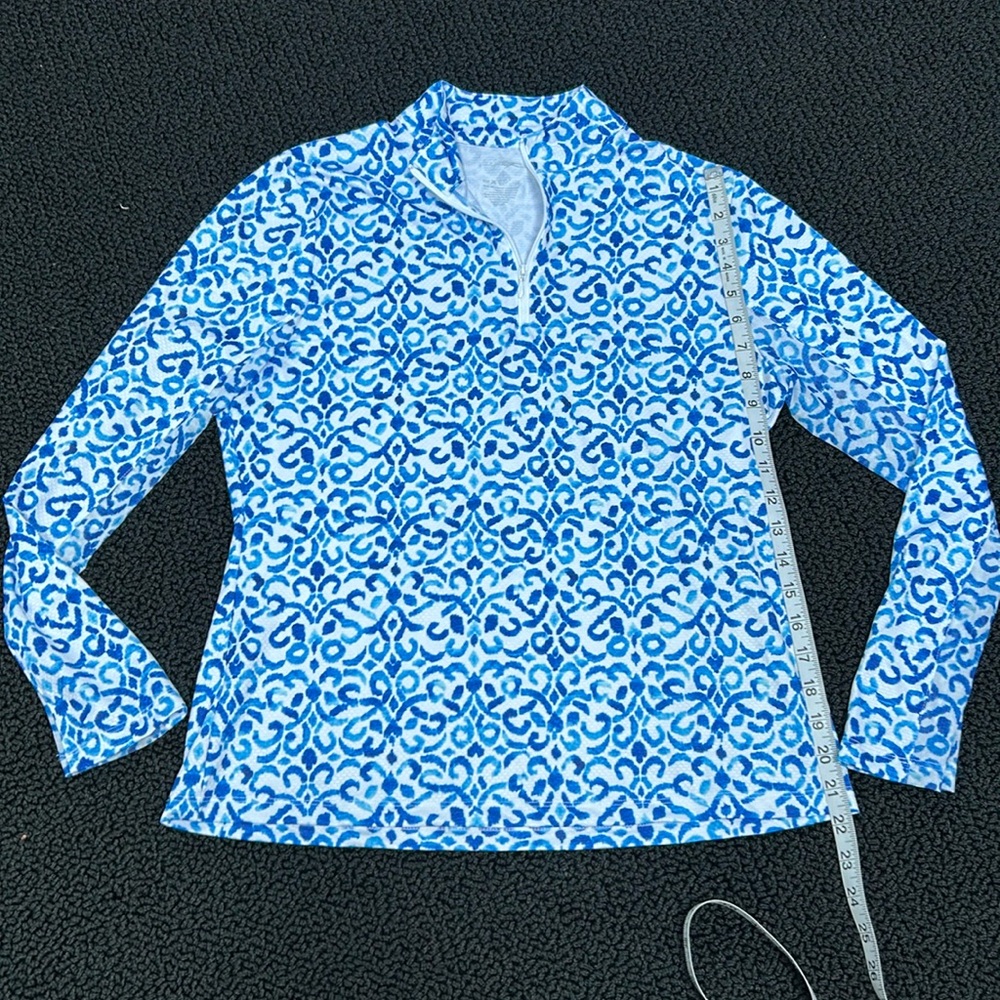 Kate Mock Neck half zip top by Gottex